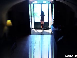 super-hot body Latina running around nude in a motel